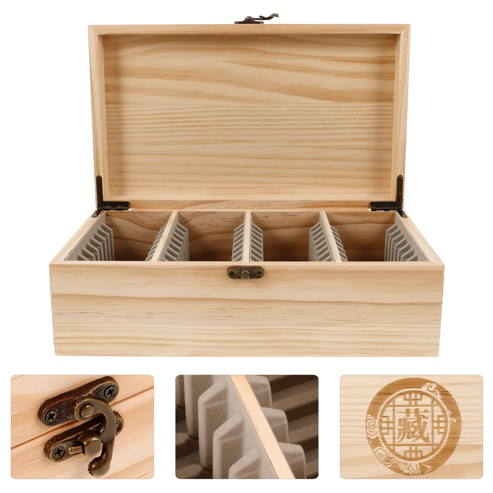 

Commemorative Collection Box Large Capacity Multi-Slot Storage Case Scratch Protection Portable Holder For Collectors Reusable