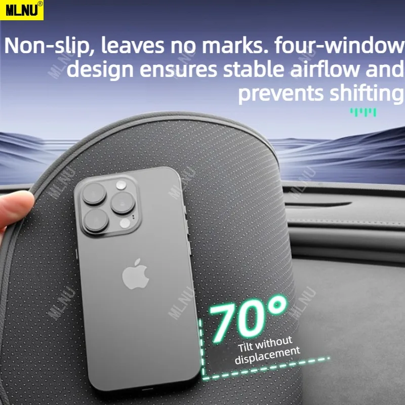 حصيرة مضادة للوهج للوحة القيادة لملحقات CHANGAN Deepal S05 2024/2026 جلد فاخر من الألياف الدقيقة مضادة للانزلاق ومقاومة للأوساخ