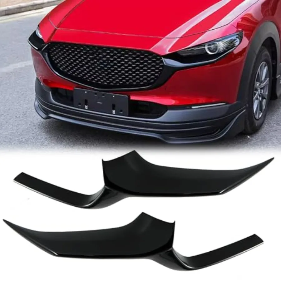 

Вставки для передней решетки, защита решетки для Mazda CX30 CX30 2020 2021 2022 2023 2024, глянцевая черная нижняя крышка из АБС-пластика, молдинг для решетки