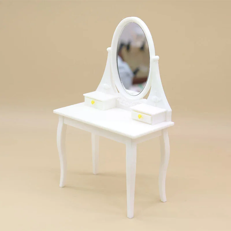 Dollhouse Simulation Dressing Table Model Dollhouse Bedroom Decoration Dolls House Living Scene Decor Accessories