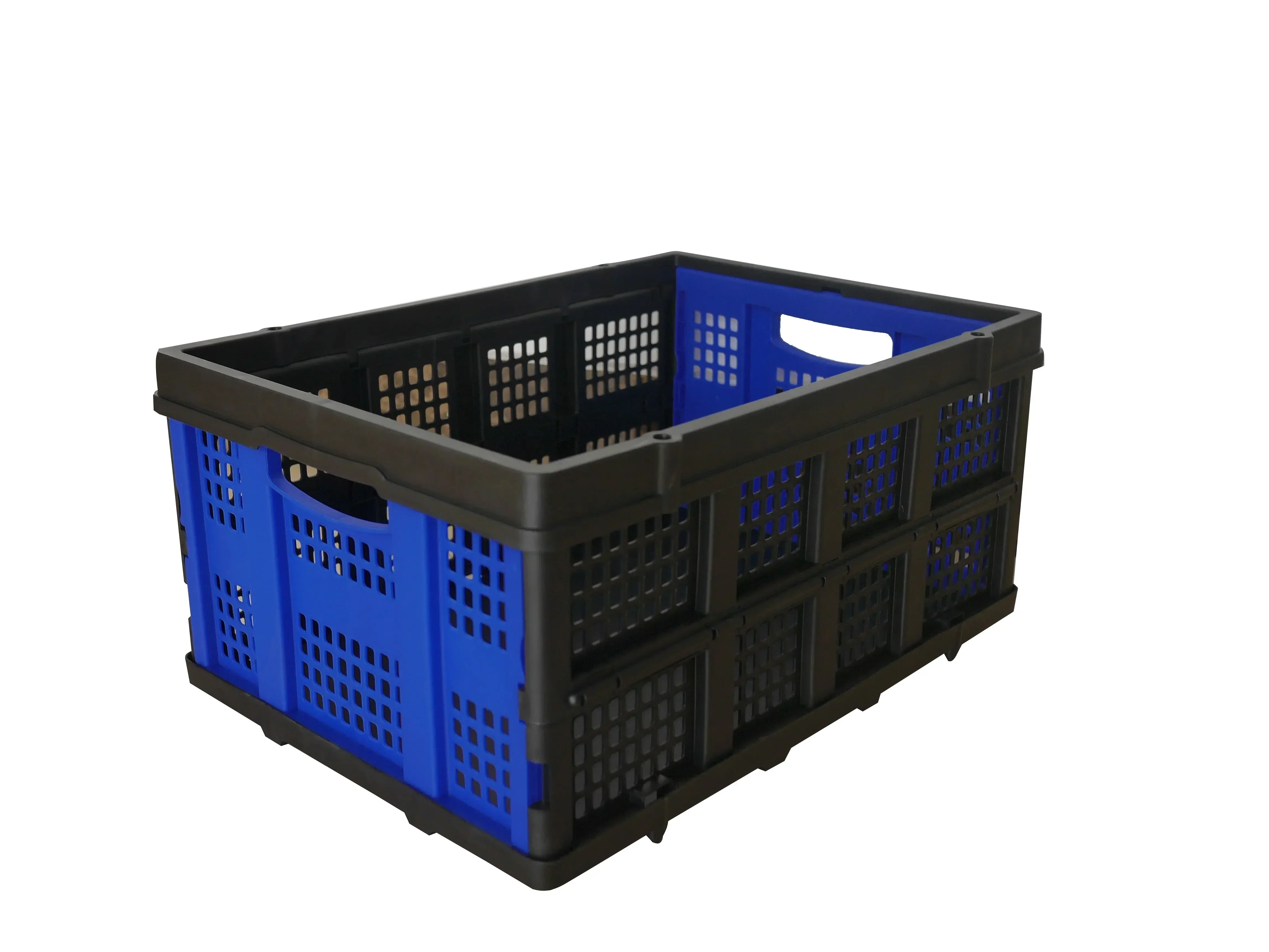 Jiuyang Double Decker Folding Cart Trolley Light Duty Aluminum Cargo Transport Cart with Storage Crate