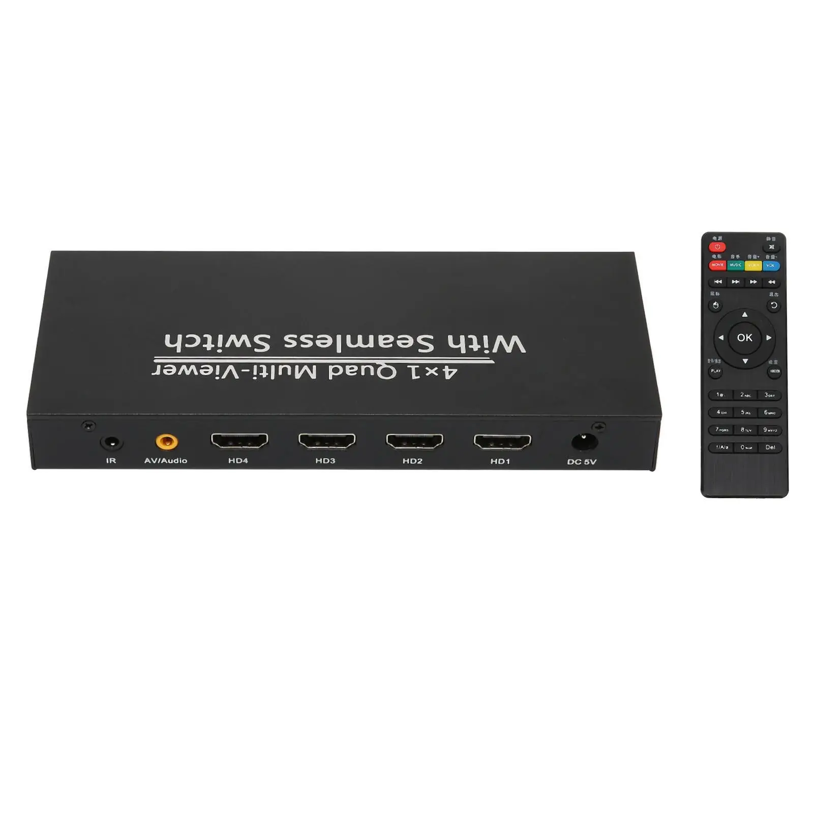 HD Multimedia Video Player 100-240V Auto Seamless Switch for Projectors - Multi-Function Media Interface