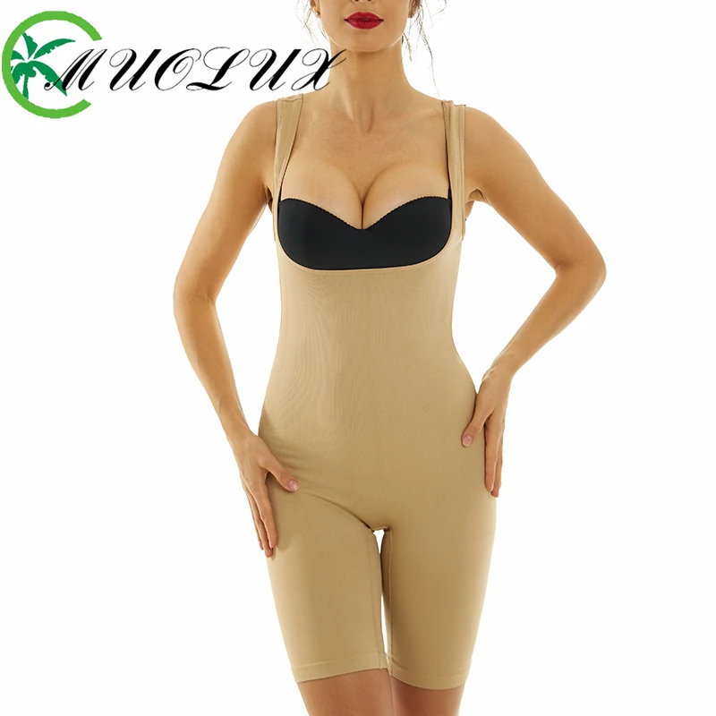 

MUOLUX Postpartum Shapewear Compression Pant Abdominal Restraint Retract Waist Lift Buttocks Chest Hugging Body Shaping Bodysuit