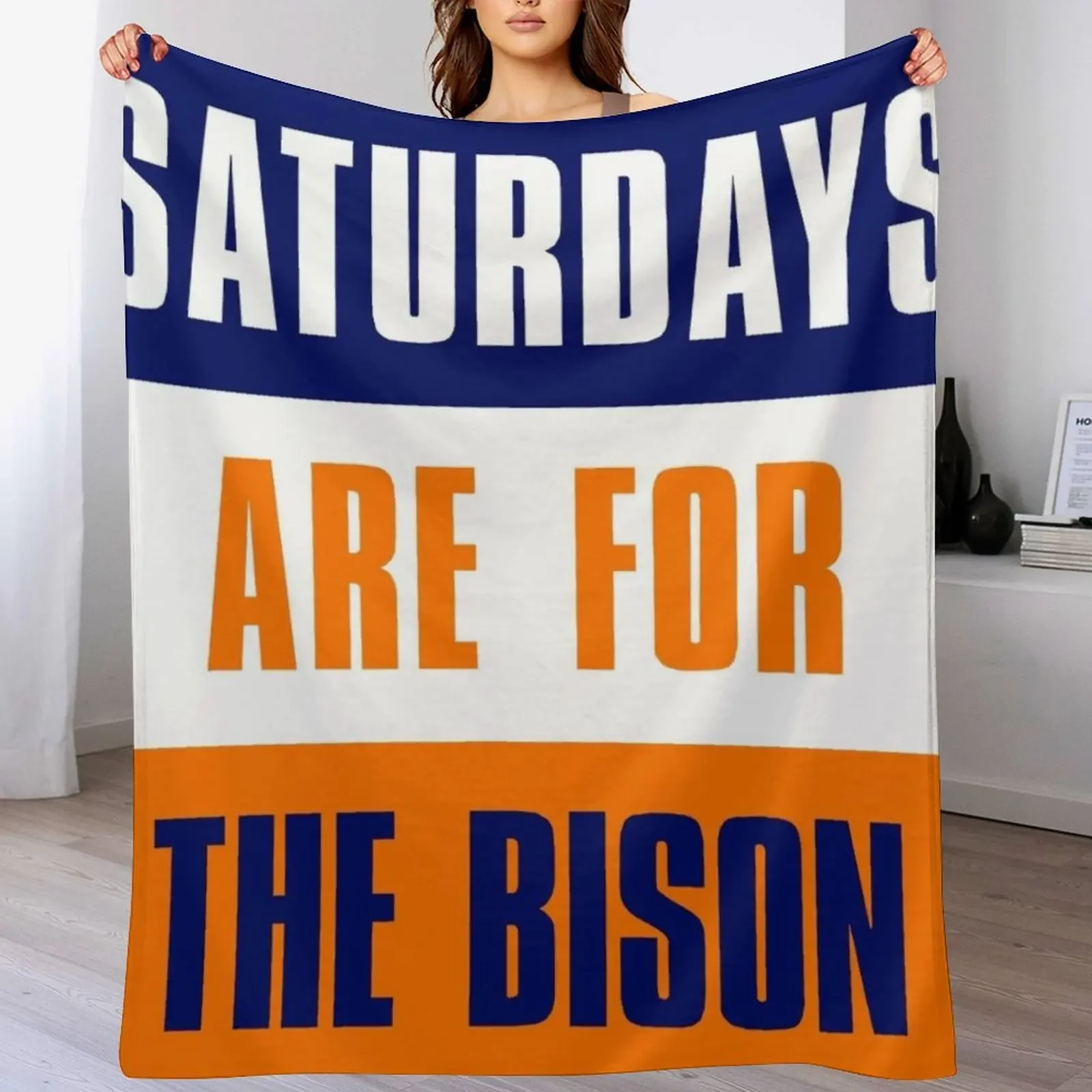 Saturdays are for The Bison, Bucknell University Throw Blanket