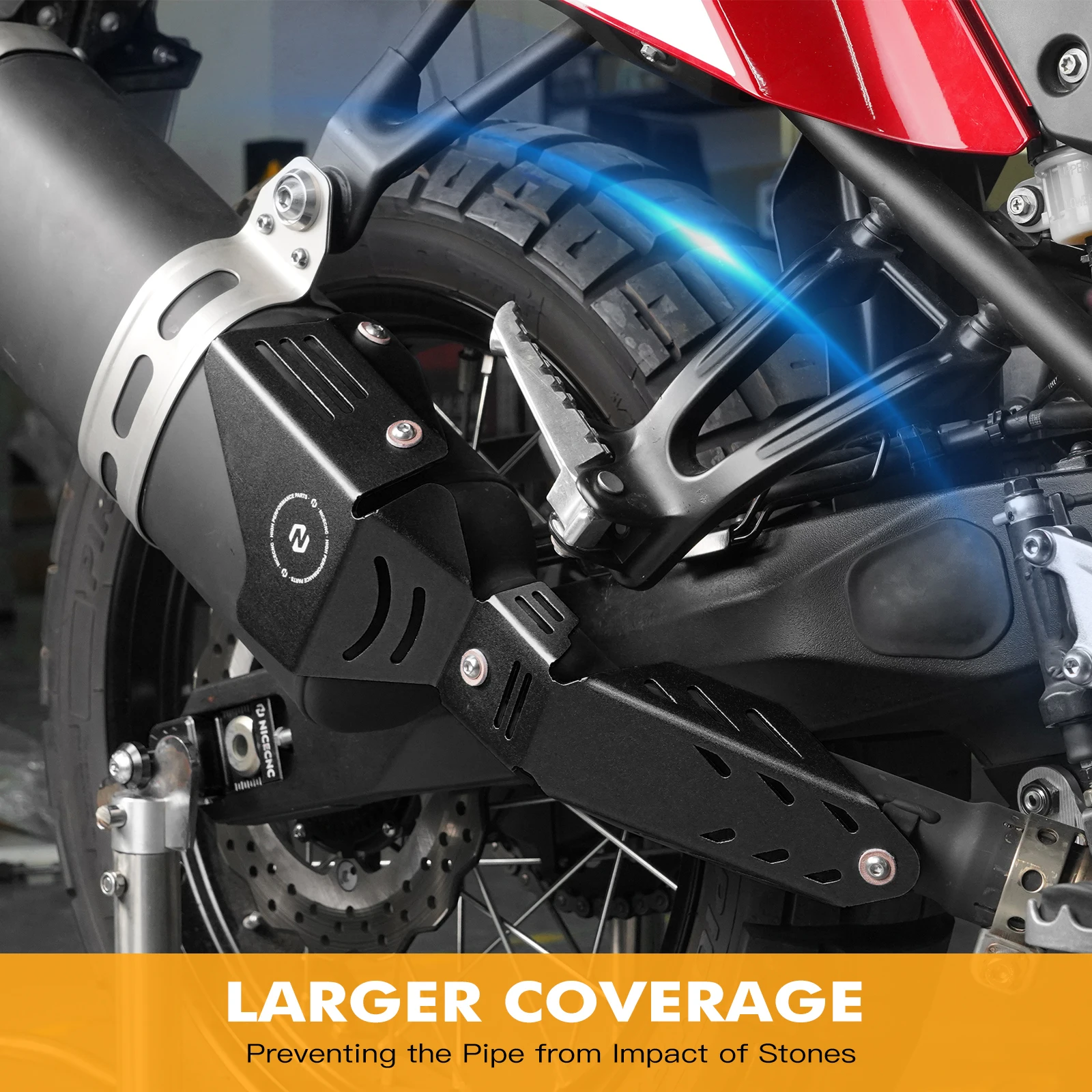 For 2019-2024 Yamaha Tenere 700 XTZ 700 Exhaust Muffler Pipe Heat Shield Guard Tenere700 XTZ700 T700 700XTZ Accessories