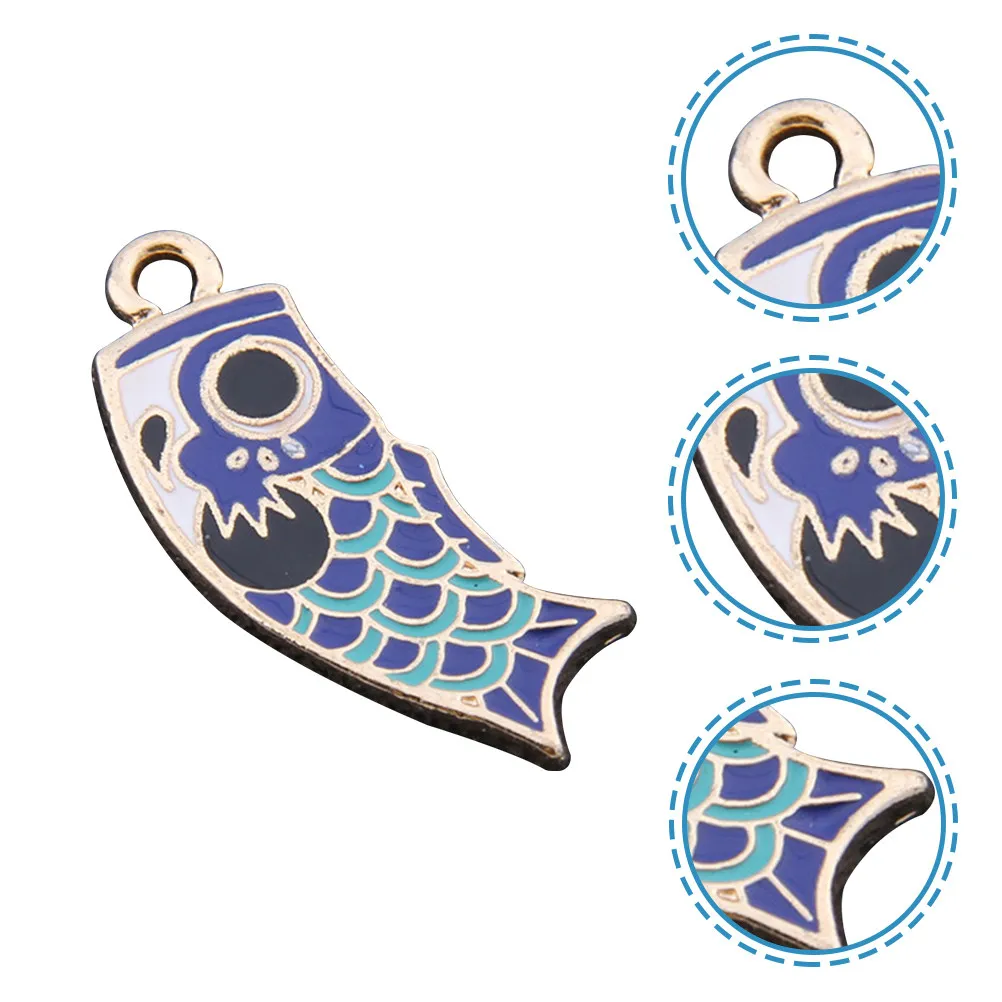 

10 шт. подвесок в виде карпа, креативные украшения из сплава, брелоки, ожерелья, подвески для рукоделия