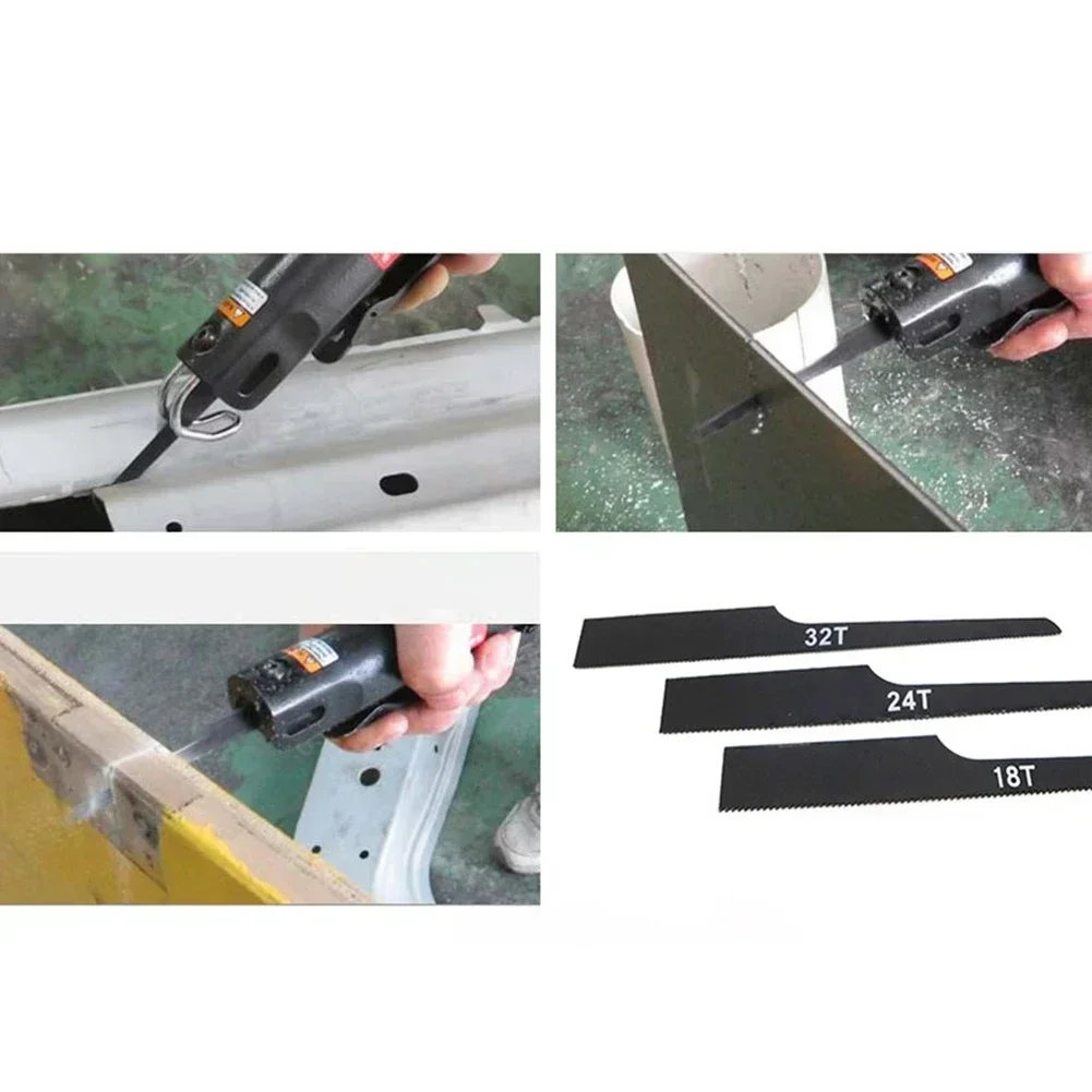Pneumatic Saw Blades Suitable For Air Tool 24T 32T Air Saw Blade Black File Saw Tool Mini Pneumatic Saw Blade 3pcs New Useful