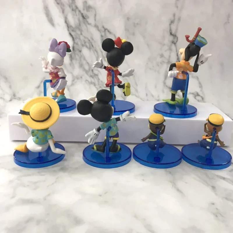 Disney Mickey Mouse Chip & Dale Anime Figures Donald Duck & Daisy Pluto Goofy Pvc Desktop Model Room Decoration Children Gifts