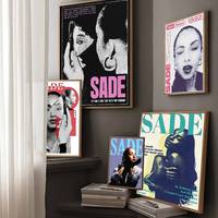 Singer Sade Movie Anime Posters Sticky Fancy Wall Sticker For Living Room Bar Decoration Room Wall Decor