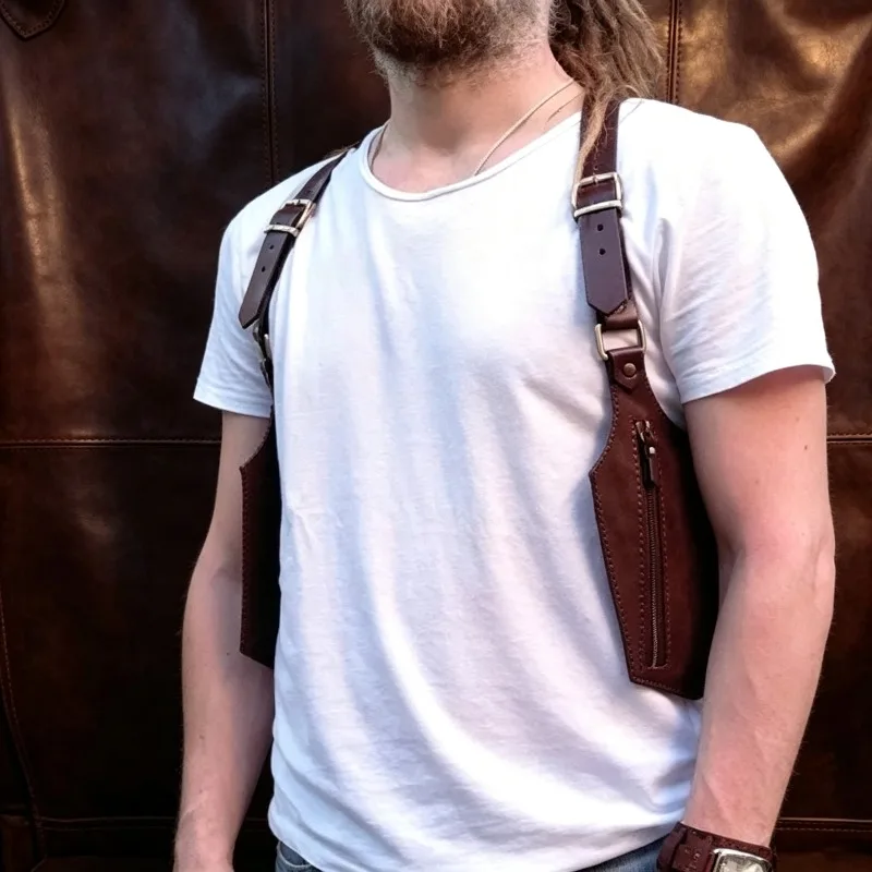 Prop for The Photo Booth Vintage Underarm Crossbody Strap Bag Outdoor Phone Zipper Small Pouch Wallet Travel Hiking Daily