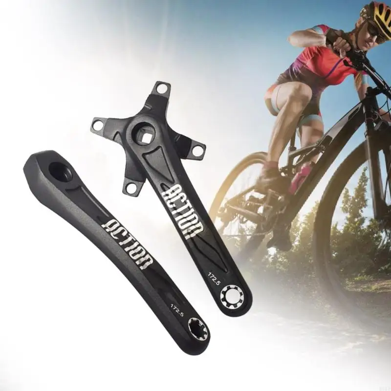 

652F 170mm/172.5mm Mountain Bike Crankset Aluminum Alloys Bicycles Crank Replacement Square Hole Bicycles Crankset Enduring