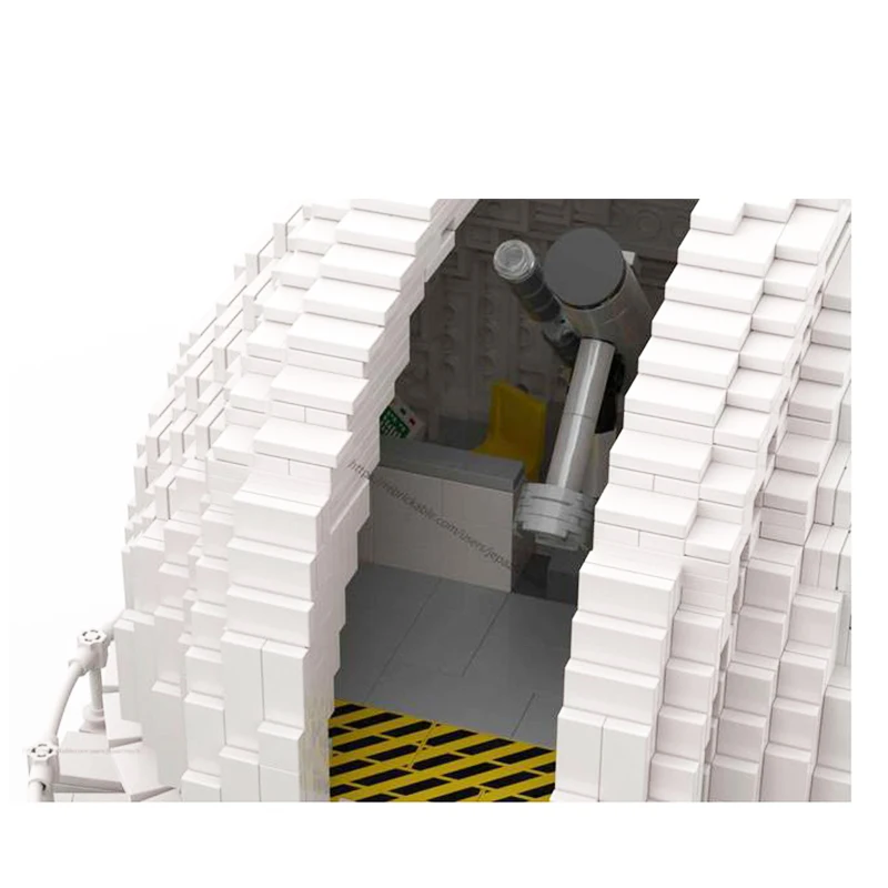 Bloc de construction d'architecture modulaire, création artistique, observatoire Cliffside, modèle à assembler, Puzzle en brique, jouet, cadeaux de noël, MOC-89835