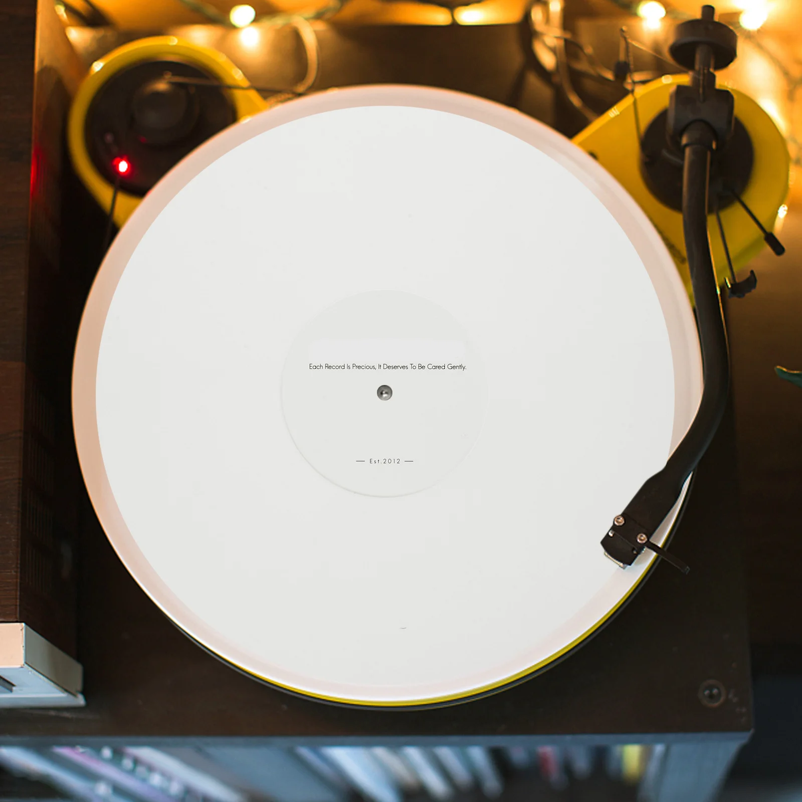 

Stylish Acrylic Mat Vinyl Record Turntable Pad Nonslip Bottom Easy Maintain Vibration Reduction Record Player Accessory