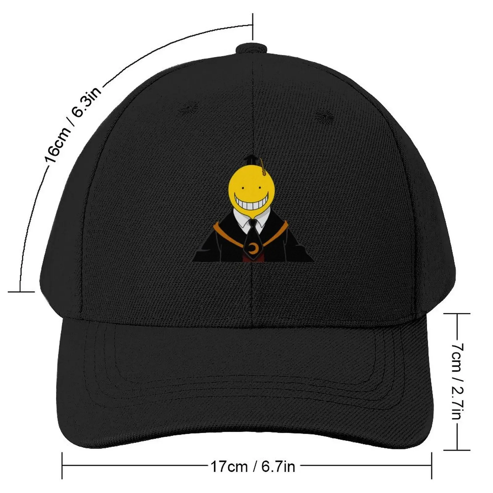 Koro Sensei White face Baseball Cap Wild Ball Hat beach hat Sun Cap Hats For Men Women's