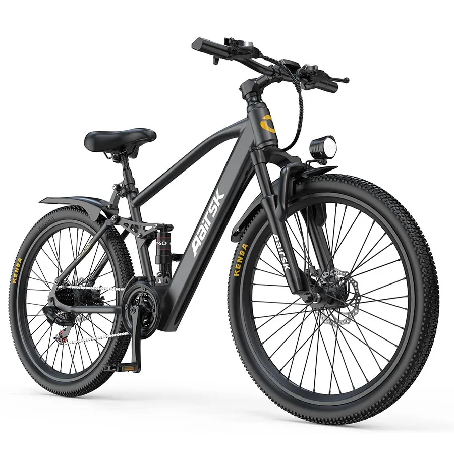 GT900 Electric Bike for Adults 24", Electric Mountain Bike Equipped with 400W(748W Peak) Motor, 25MPH Max Speed, 36V 13Ah Removable Battery, Shimano 7 Speed & Front Suspension for Off-Road Mountain Riding