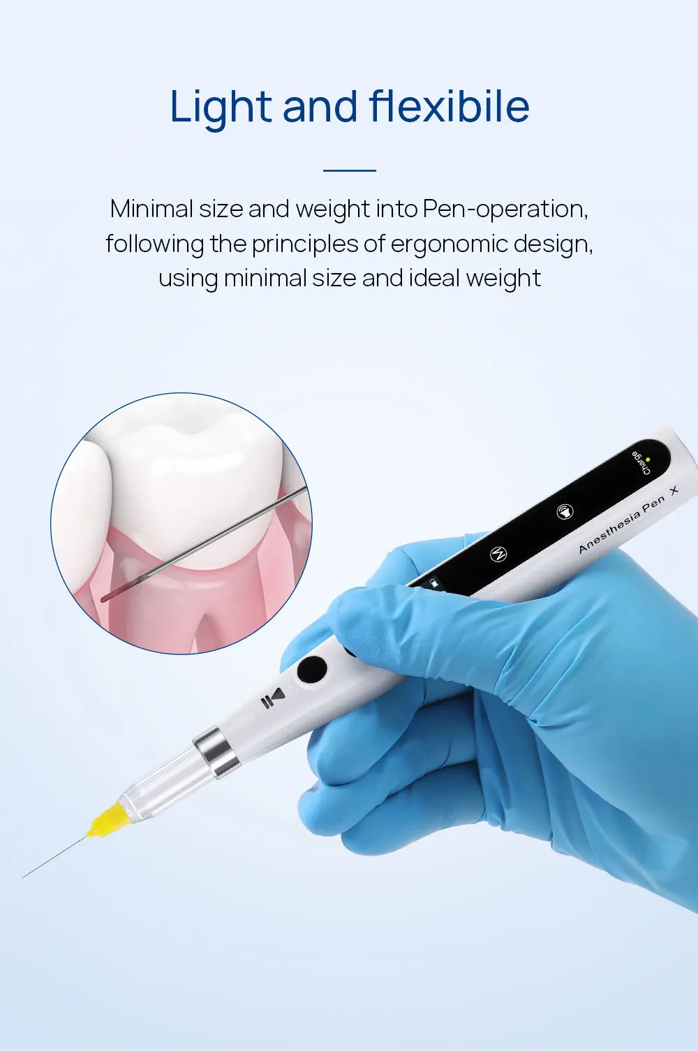 AZDENT Dental Oral Anesthesia Injector Professionelles schmerzloses lokales Anästhesiegerät mit LCD-Display Zahnmedizininstrumente – Detail 7