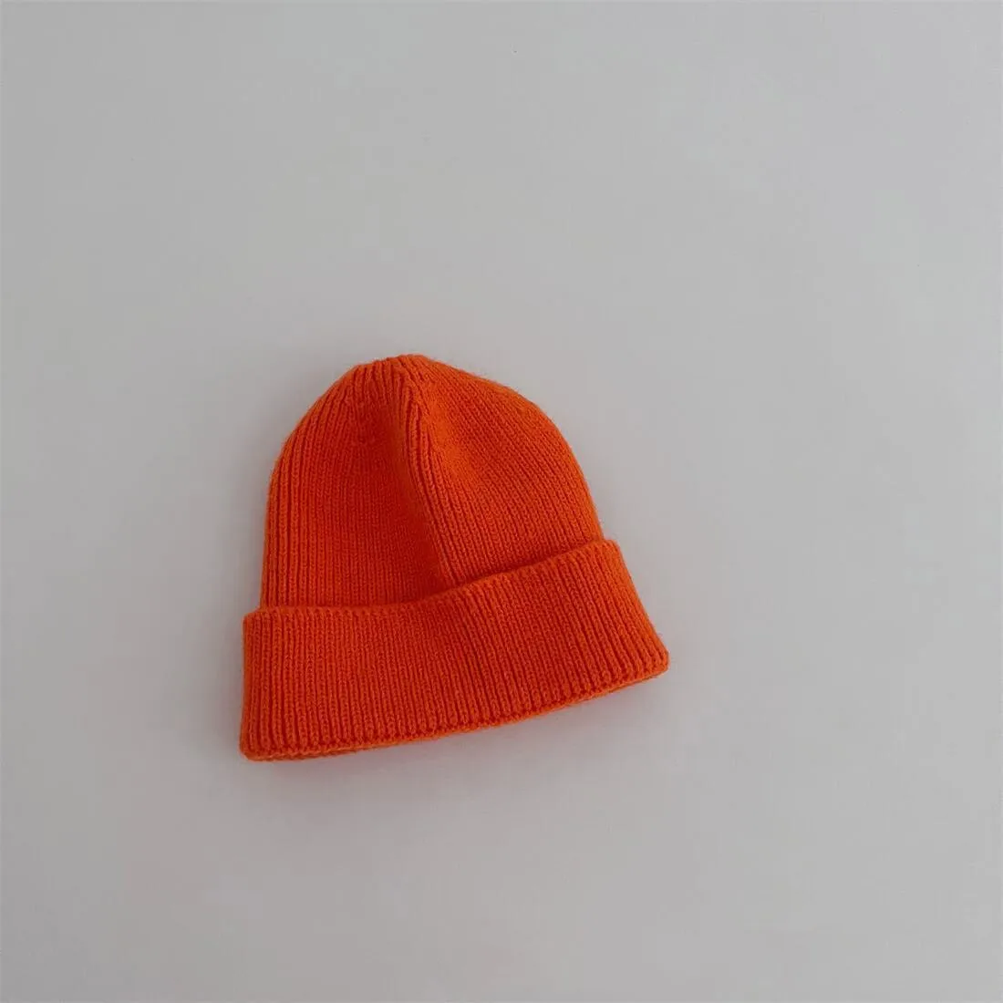 Bonnet Triblockchain en Coton Doux et Chaud pour Enfant Garçon et Fille, Chapeau Décontracté de Couleur Unie, à la Mode, Collection Automne et Hiver