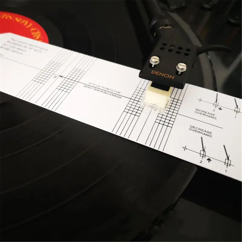 Distance Gauge Overshoot Protractor Alignment for LP Vinyl Phonograph Rul Drop Shipping