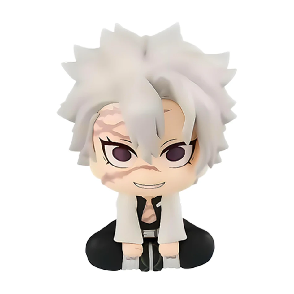 6 pièces Q Version démon Slayer anime assis fantôme poupée Tanjiro Nidouzi Inosuke Zenizu Figure figurine film modèle jouets poupée