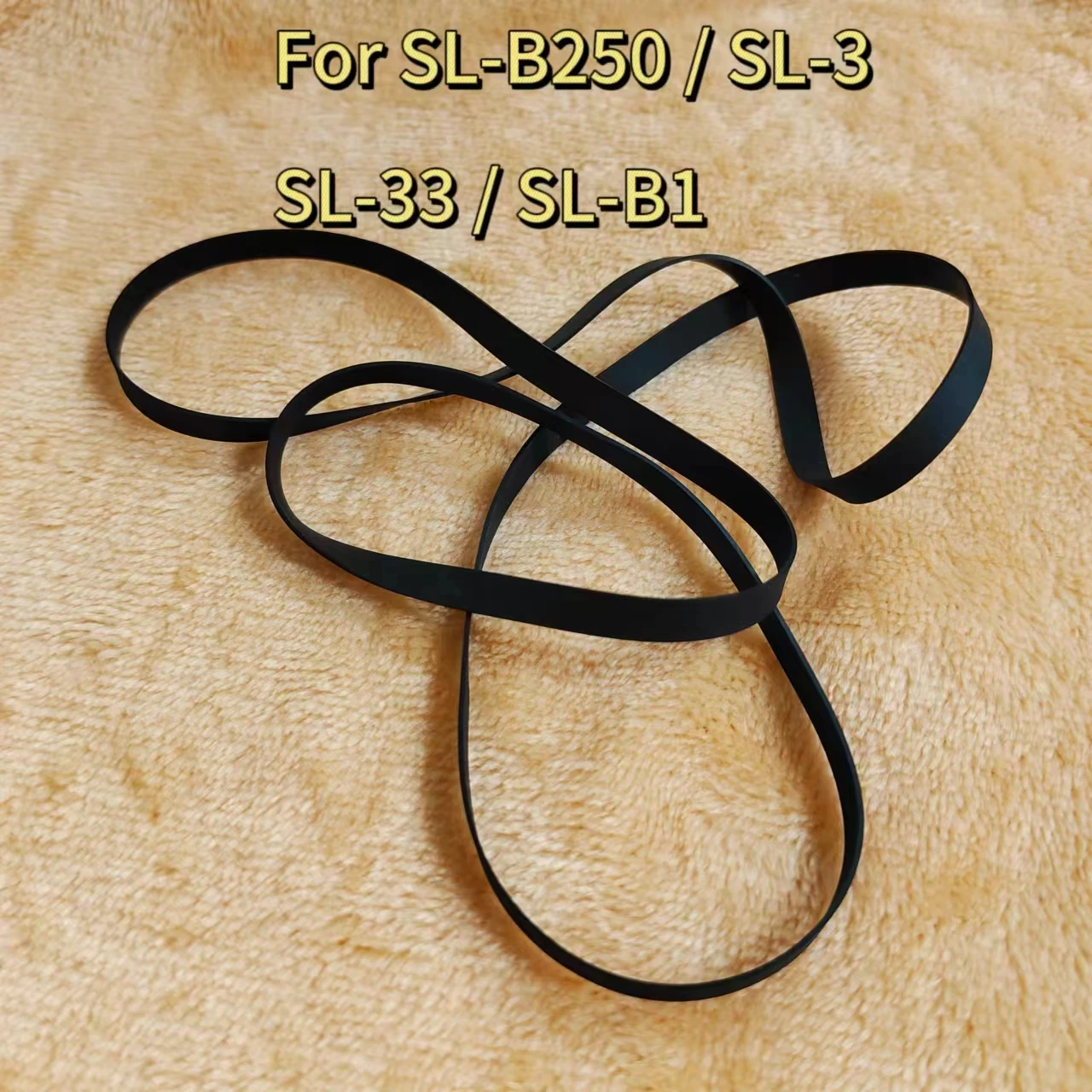 Turntable Drive Belt For TECHNICS SL-B250 / SL-3 / SL-33 / SL-B1 Wrap-around Belt （1PCS）