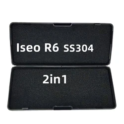 1pcs /lot LISHI  ISEO R6 SS304 2in 1 Tool Herramientas 2 en 1 para ISEO R6,TESA T60,L4V-T,Uition 3 Star, SS304