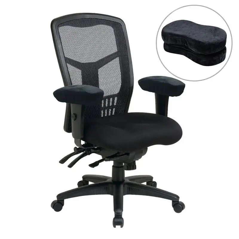 

Memory Foam High Density Anti-Slip Arm Rest Covers Comfort Chair Armrest Pad Office Gaming Wheelchair Relieves Forearm Pain