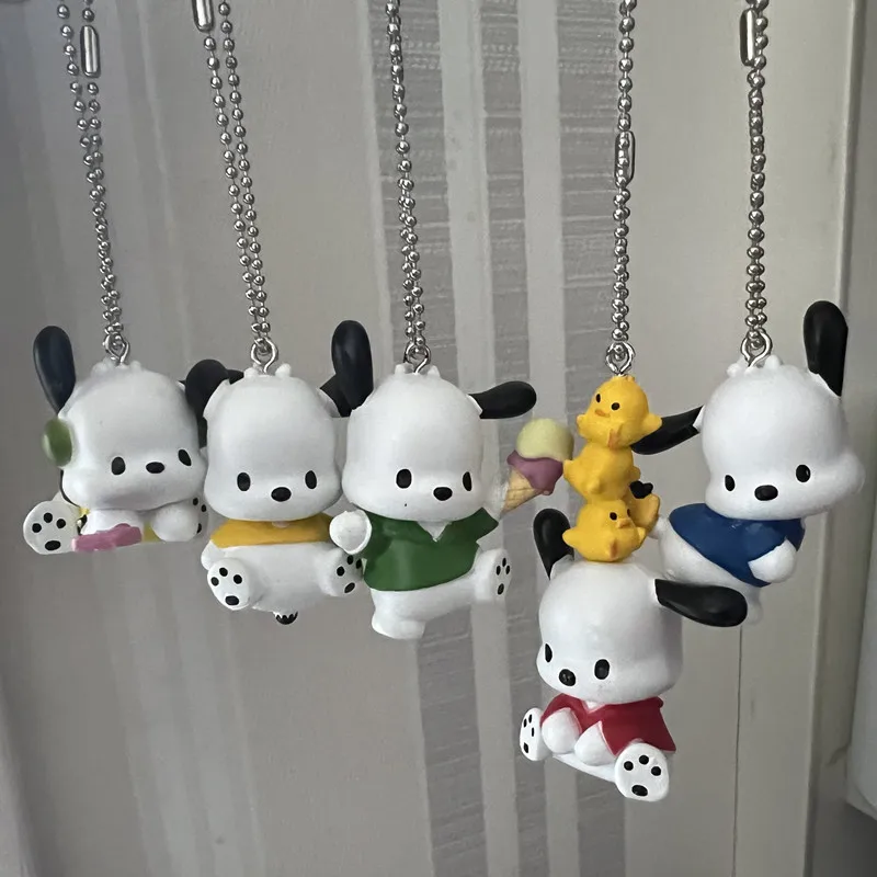 

5 шт./лот 2-5 см Pochacco Pacha игрушка для собаки кукла модель DIY кулон украшение