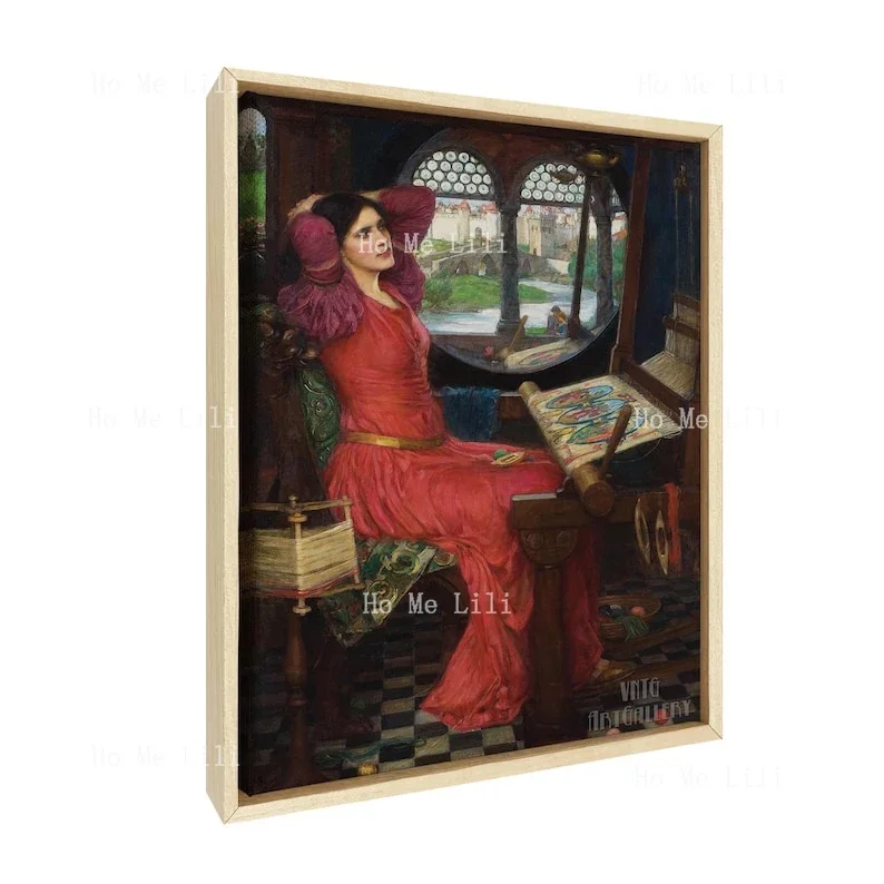 John William Waterhouse I Am Half-Sick Of Shadows Said The Lady Of Shalott Canvas Wall Art Print