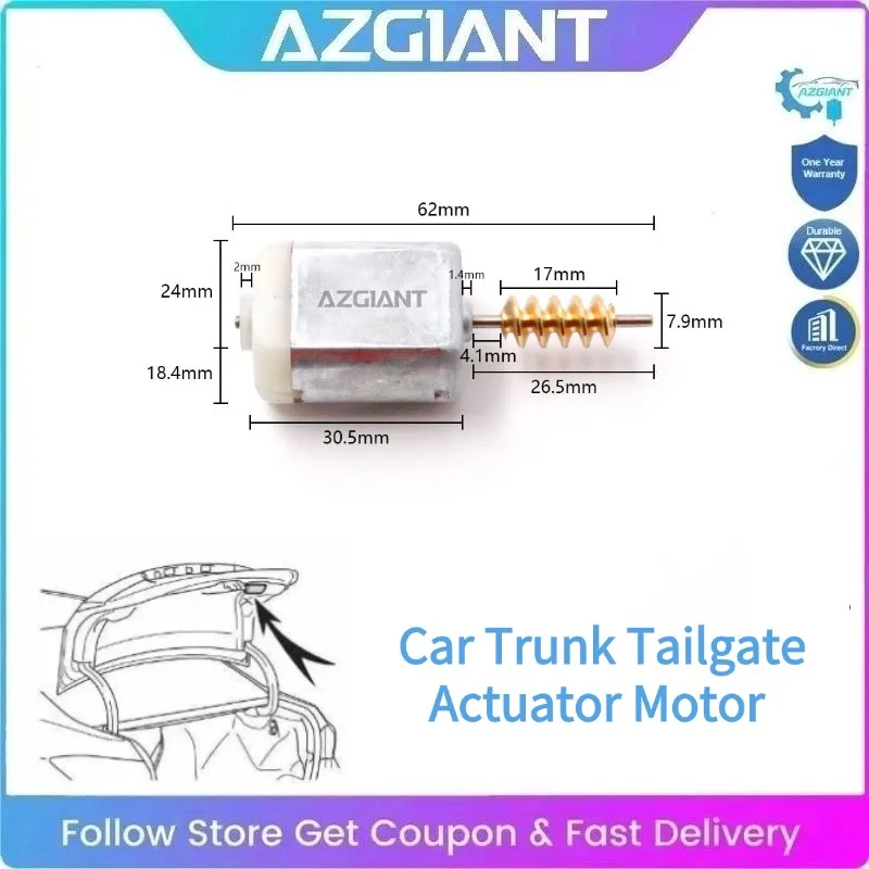 

AZGIANT Trunk Drive Unit Motor for 2007-2016 Benz C-Class W204 S204 C220 C250 C350 Electric Trunk Lid Actuator Tailgate Latch
