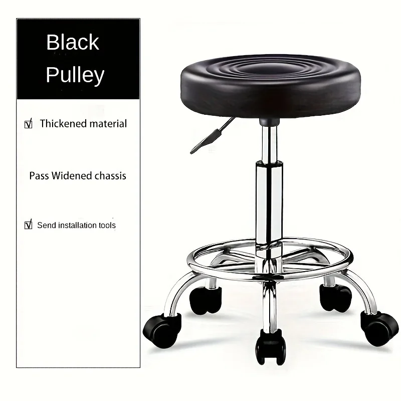 Adjustable height roller stool - comfortable hair salon chair for beauticians, spas and beauty services - Image 5