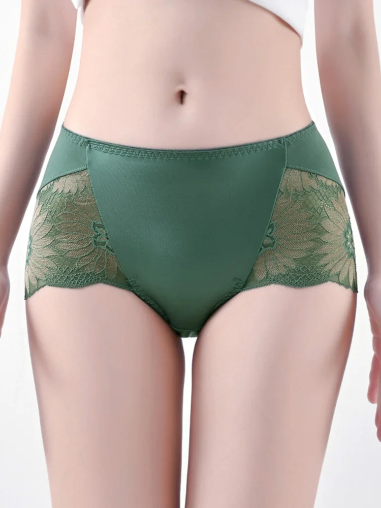 Women\'s Panties High Waist New Sexy Lace Modal Plus Size Cotton Panties Big Size Underwear Female Cotton Briefs of Large Size