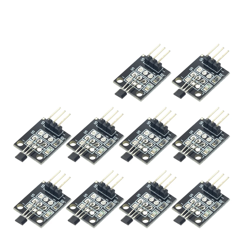 10PCS KY-003 Hall Magnetic Sensor Module, For Arduino AVR Smart Cars DIY Starter Kit