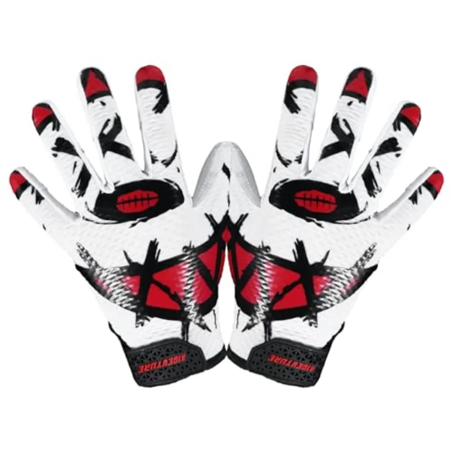 

Youth Football Gloves Receiver Gloves Sticky Football Gloves for Boys Girls
