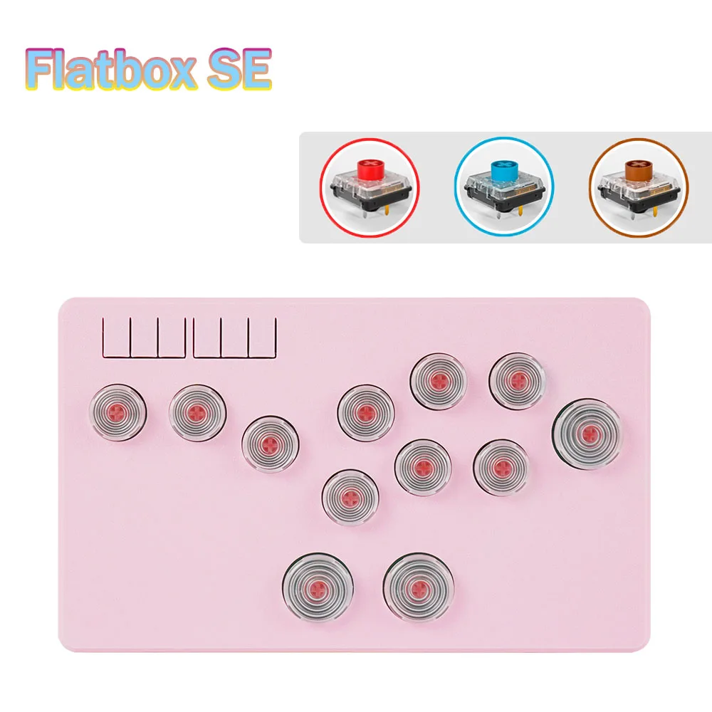 

Flatbox Arcade Joystick Hitbox Controller Arcade Fighting Game keyboard Fight Stick for PC /PS3/PS4 /Switch Mini arcade hit box