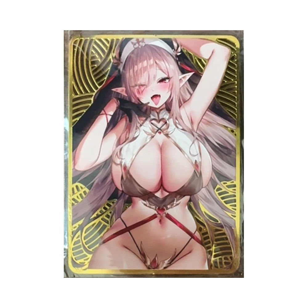 9 pz/set Anime Goddess Story DIY ACG Sexy Metal Card Glossy Boy Game Toys carta da collezione regalo di compleanno di natale gioco da tavolo