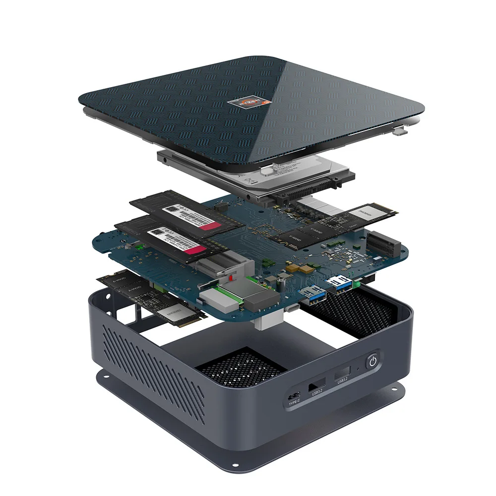 Octa-core Ryzen R9-5900HX barebones, mini console R7 R5 game office