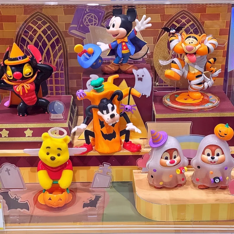 

TOPTOY Disney Halloween Wonderful Night Series Blind Box Mickey Figurine Mystery Box Cute desktop decoration Birthday Toy Gifts