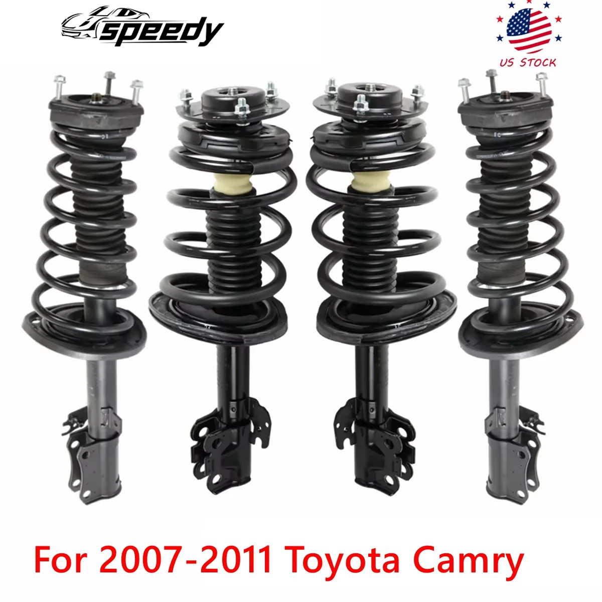 

4pc Front+Rear Complete Shock Struts Assembly For 2007-2011 Toyota Camry