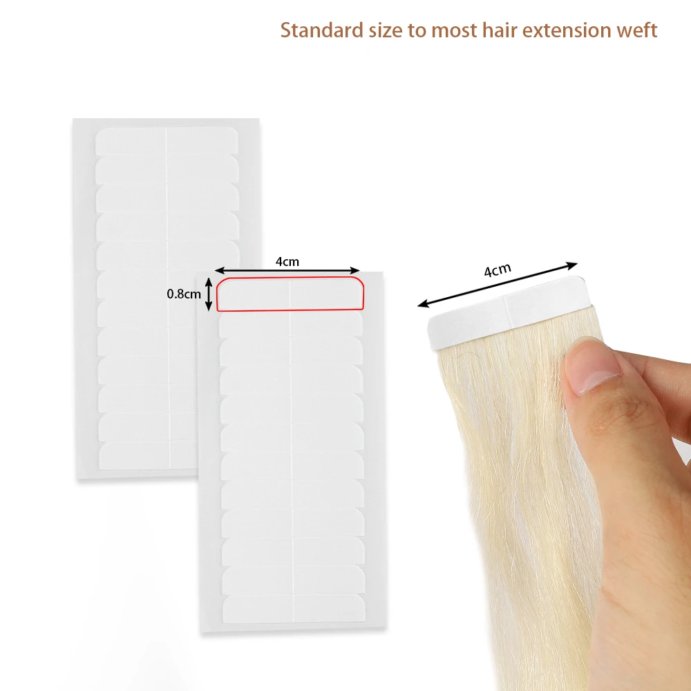 Hair Extension Tape 60 Tabs Adhesive Double Sided Replacement Tapes for Tape in Hair Extension