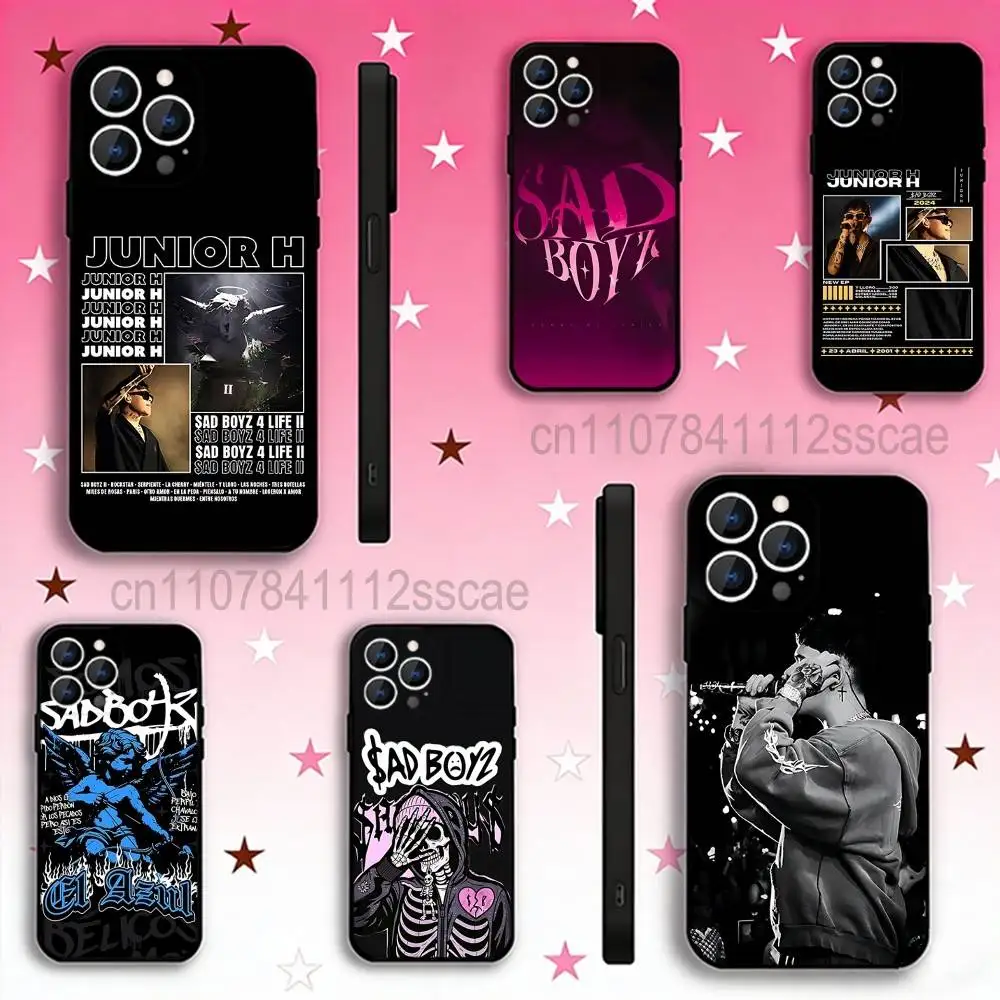 

Sad Boyz singer J-Junior H Phone Case Silicone Soft For IPhone 16,17,15,11,13,12,14,Mini,Pro,Max,Plus,Air,E Black
