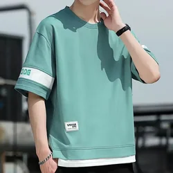 2024 Golf T-shirt Men's Summer Cotton Golf Top Golf Short Sleeve Fashion Loose Golf Clothing