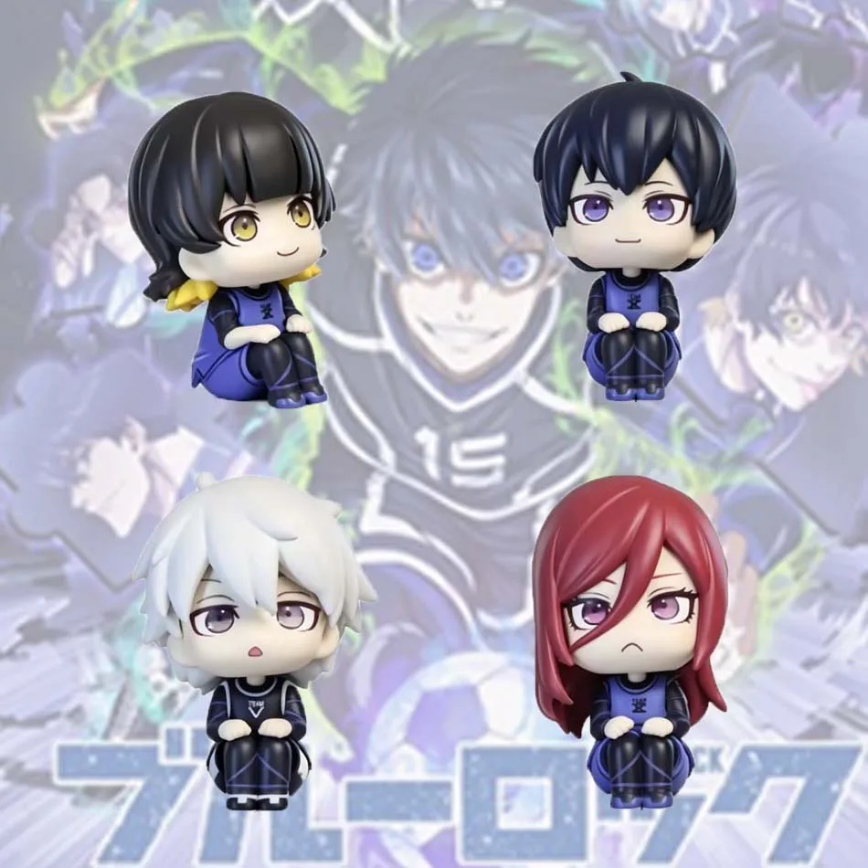 Eine neue heiße BLUE LOCK Actionfigur Nagi Seishiro Anime Figur Sitzende Figurine PVC Sammlermodell Kinderpuppe Spielzeug Geschenke