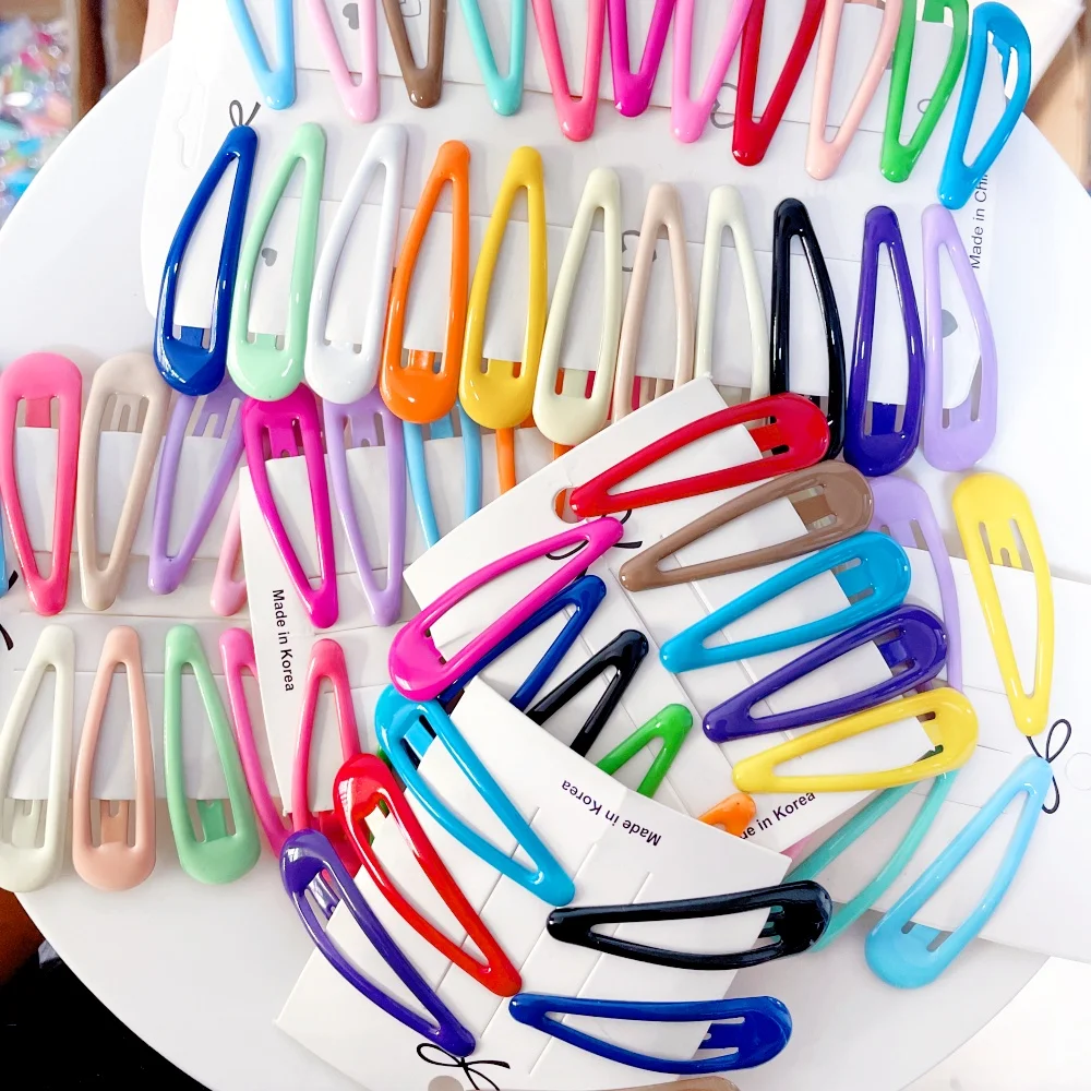 

50pcs Girls Hairpins BB Hiar Clip Candy Color Kids Barrette Settings DIY Hair Accessories Jewelry Supplies Wholesale