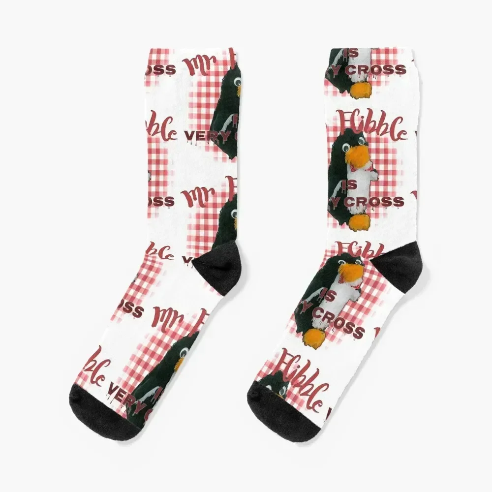 

Mr Flibble is very cross Socks funny sock hiking Male Socks Women's