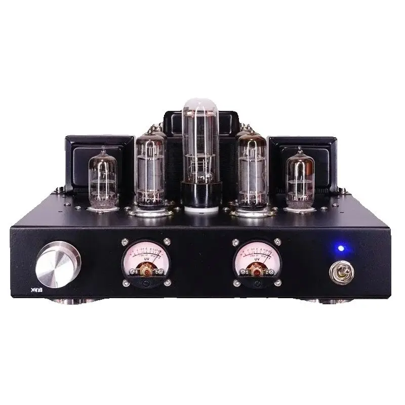 

6P1 Tube Power Amplifier Class A Single-Ended High Power HIFI Retro VU Meter Amplifier