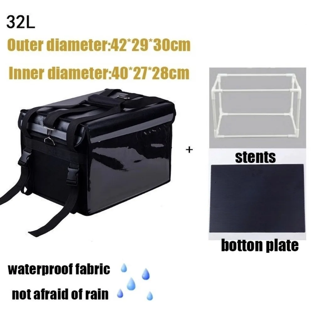 

Waterproof Food Delivery Bag Oxford Cloth Aluminum Foil Thermal Insulated Bag 32L/48L/62L Temperature Keeping Bag Food Business