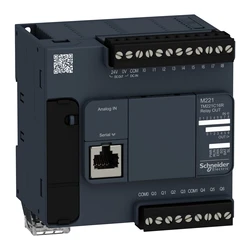 Schneider Electriclogic TM221C16R Controller, Modicon M221, 16 IO, 7 Relay Outputs, 100…240V AC