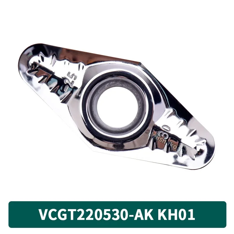 

VCGT220516 VCGT220520 VCGT220530-AK H01 Aluminum Inserts CNC Turning Insert Cutting Copper Aluminum Lathe tools Wheel hub blade