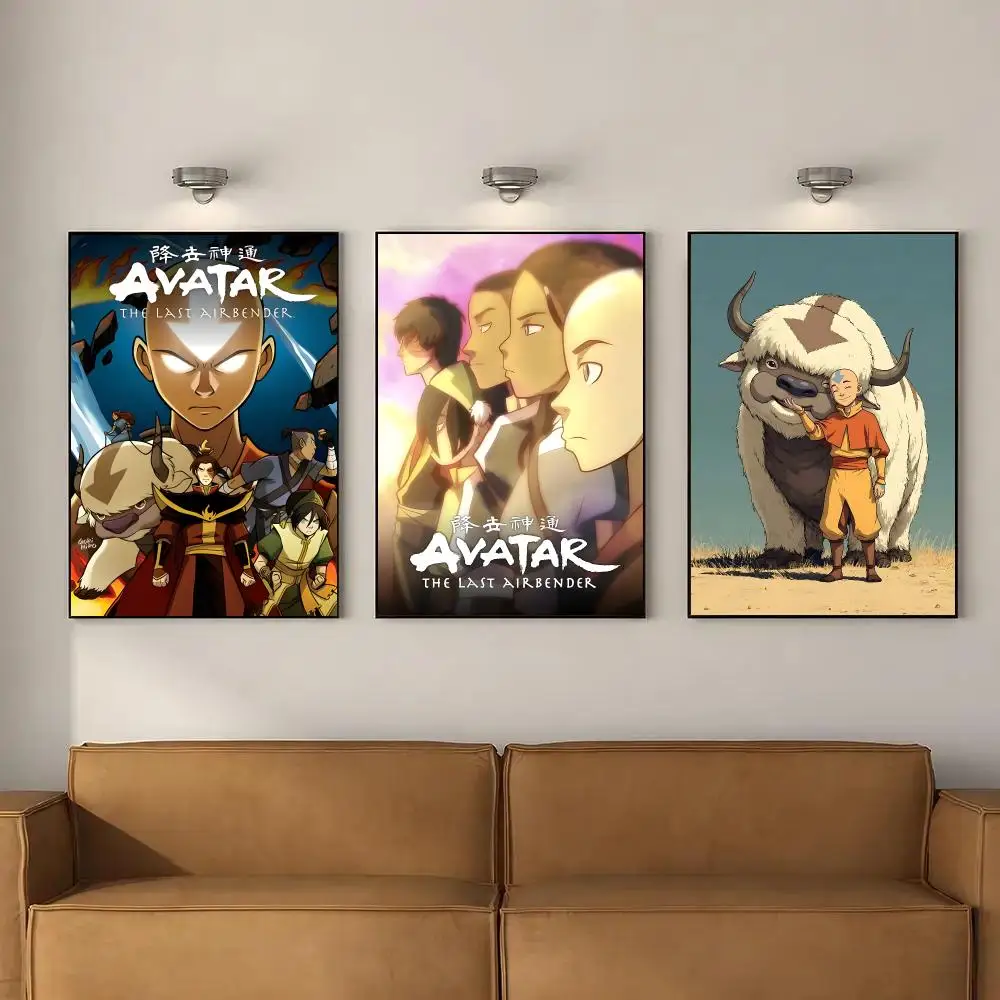 Anime A-Avatar The Last Airbender Poster Room Decor Home Wall Art Printing Waterproof Garage Bed Room Posters Gift