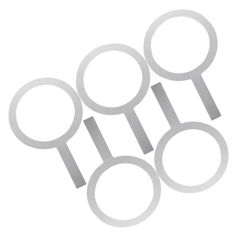 

5 pcs Caramel Steel Washer 90mm Cup Rim Protector Milk Tea Roasted Cover Flat Ring Gasket Metal Bottle Rim Protective Cover